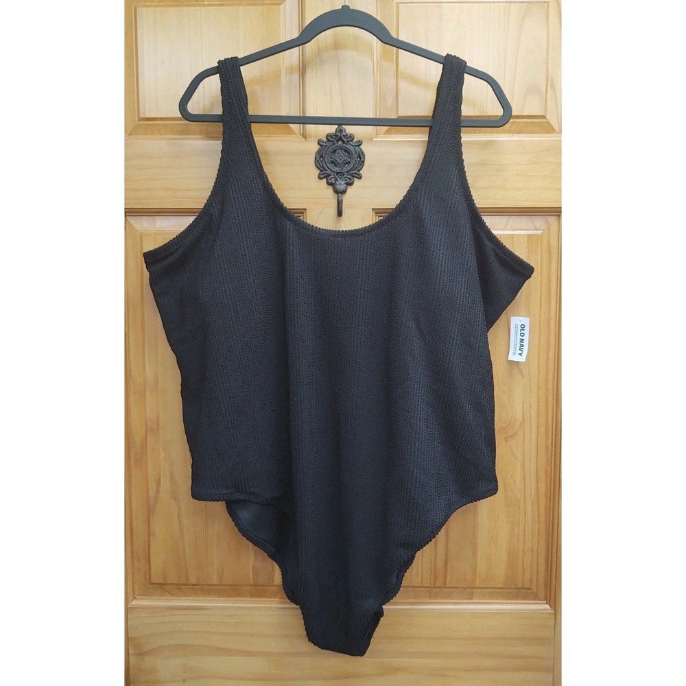 Old Navy Black No Wire Bra Swimsuit Size 4X ‎ Bathing Suit NWT